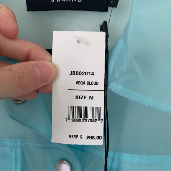 J brand clear blue Vega cloud jacket size Medium NWT - Picture 9 of 13